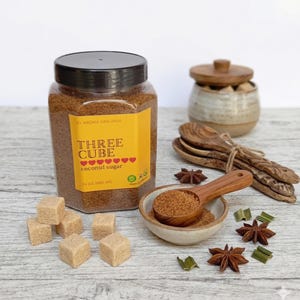 Traditional Indonesian Coconut Sugar by Aroma Van Java - 1.5lbs | Sustainable Palm Nectar Sugar for Baking, Coffee & Tea