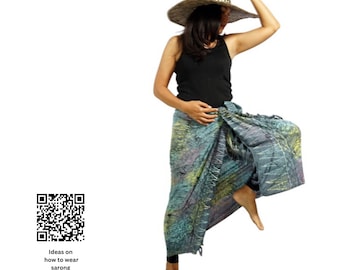 Sarong Bali - Sarong moderni fatti a mano - Copricostume da spiaggia con motivi floreali - Telo mare morbido per piscina - Telo mare - Telo mare - Telo mare - Sarong alla moda