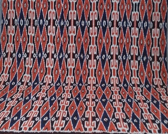 Woven Fabric - Ancient Loom - Sumba Ikat - cotton-Handwoven Fair-Trade Tribal Native-Ethnic Woven Fabric - Home Décor - Craft Supply Fabric