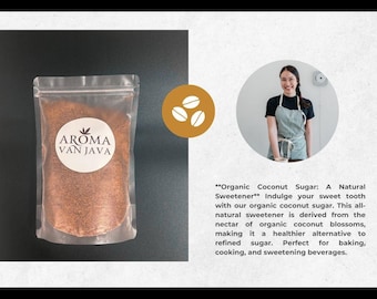 Azúcar de coco orgánico: edulcorante natural de bajo índice glucémico de Indonesia