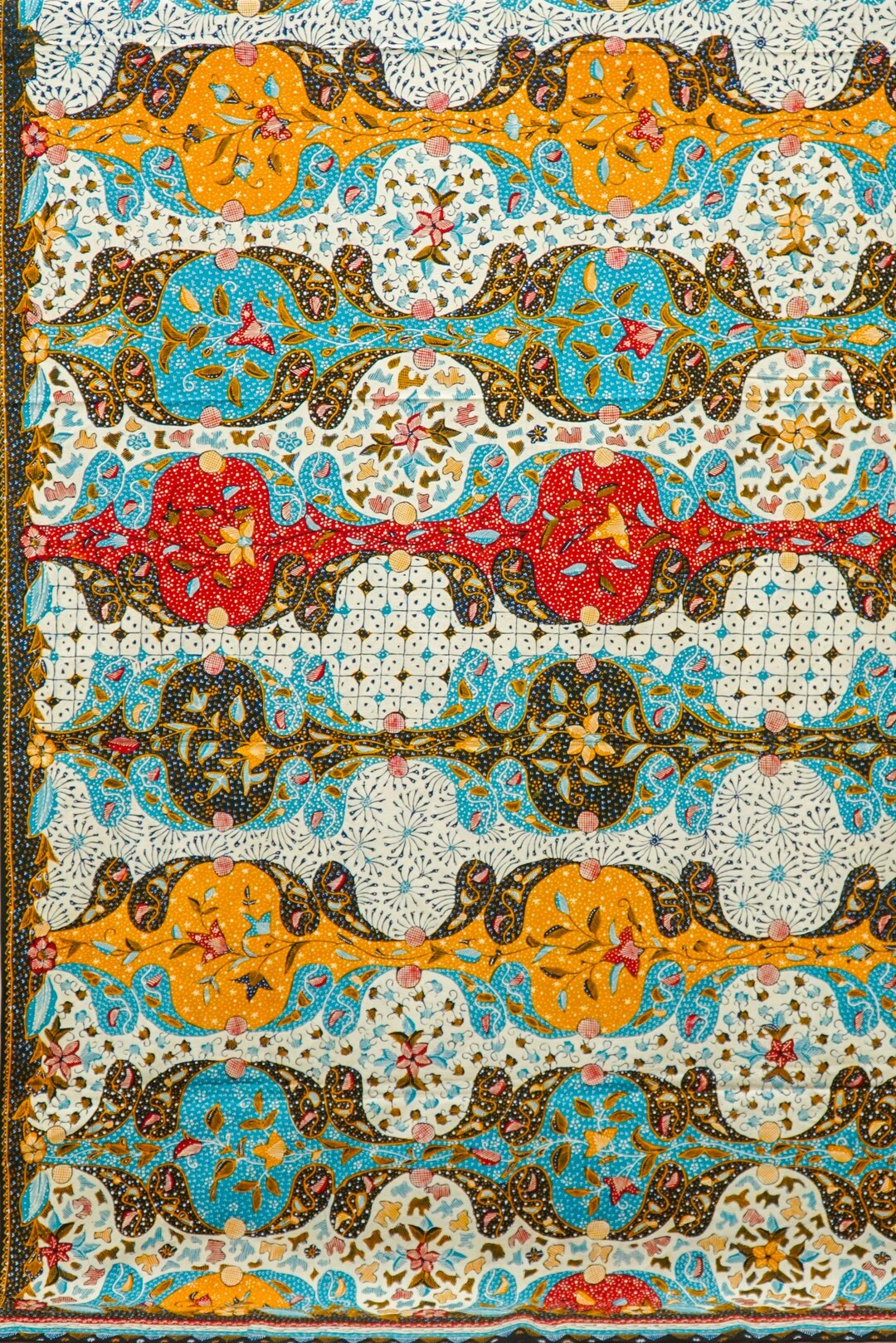 Sarong Javaans Handmade Javanese Batik Sarong – Floral Vine 100% Cotton Wrap - Etsy