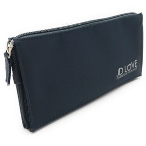Cartera negra / Cartera / Cartera de viaje / Monedero de dinero / Monedero de lápiz / Monedero de viaje / Monedero vegano / Monedero de regalo / Monedero mujeres / Monedero hombres