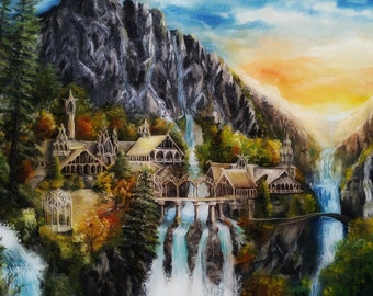 fantasy landscape etsy