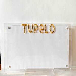 Tupelo / Oxford Clear Acrylic Magnetic Picture frame | Tupelo frame | Oxford frame | city picture frame | Mississippi cities | location