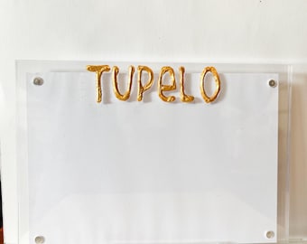 Tupelo / Oxford helder acryl magnetische fotolijst | Tupelolijst | Oxford-lijst | stadsfotolijst | Steden in Mississippi | locatie: