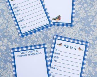 Maandelijkse mijlpaalkaarten babyjongen | feestelijke mijlpalen | evenementen om te onthouden | Notitiekaarten voor mijlpaalmijlpaal aandenken | 1 - 12 | blauwe gingang van eend