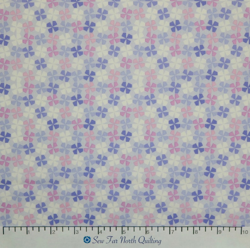 Benartex Fabrics Cotton Quilting Sewing Craft Apparel Fabric by the Yard Little Charmers Pinwheels Light Purple