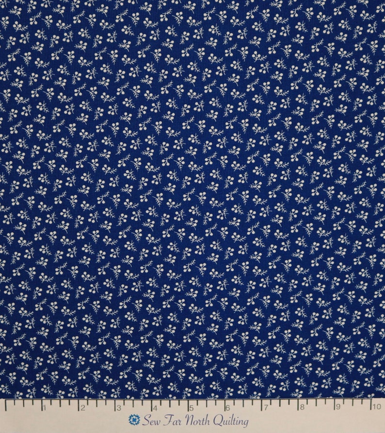 Bree Berry Dot Navy Fabric Benartex Fabrics Cotton Quilting Sewing