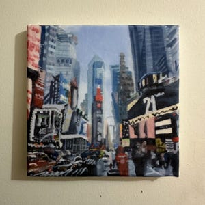 Manhattan sceneries canvas print. 8x8 inches