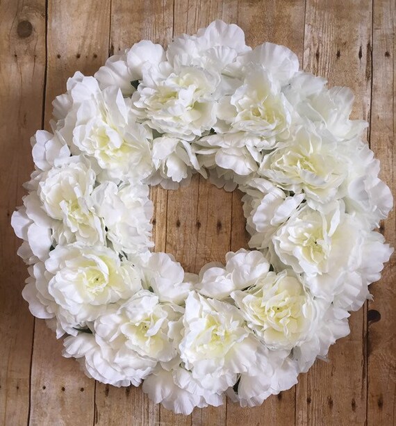 Gift For Mom Coworker Wedding Wreaths Front Door Bridal Wreath White Summer Wreat