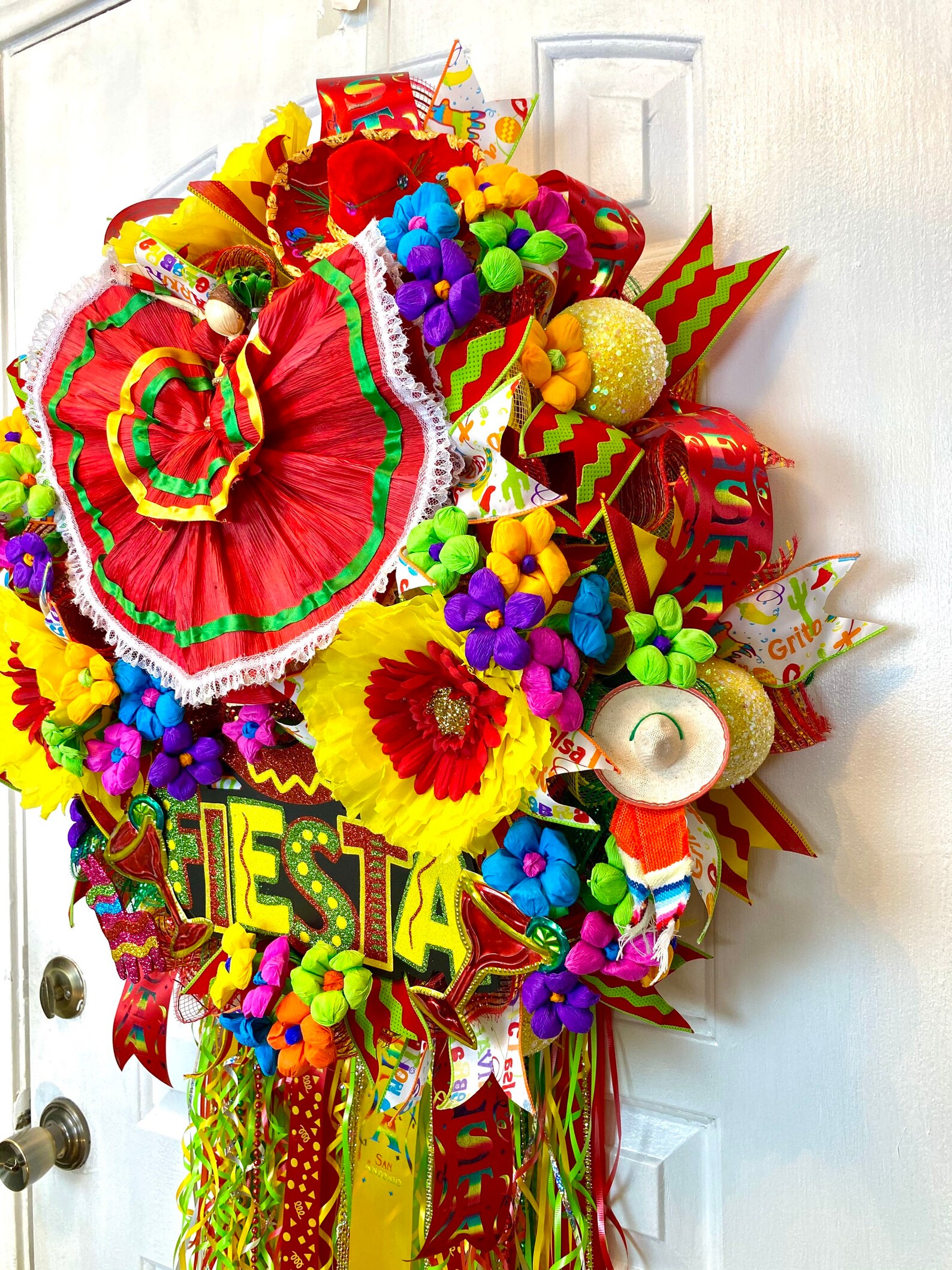 Fiesta Wreath San Antonio Fiesta Wreath Viva Fiesta Wreath Etsy