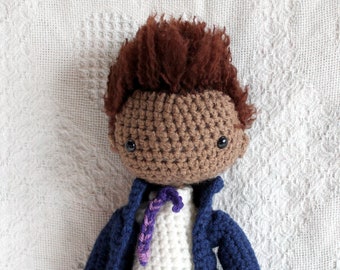 Doctor Who Doll,  The Thirteenth Doctor Plush, Male 13th Doctor, Doctor Who Doll, Handmade Soft Doll, Crochet Plush