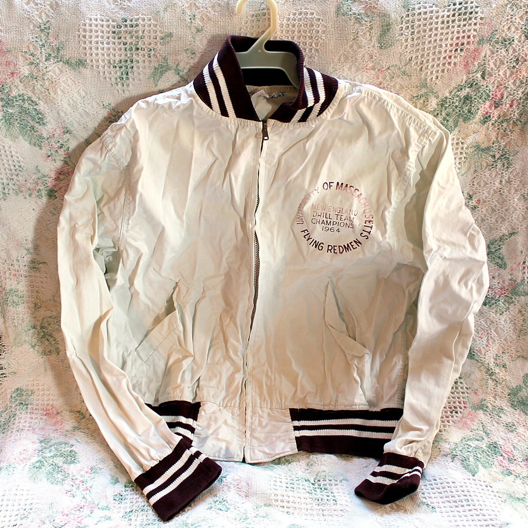 Real Vintage 1964 UMASS Vanity Jacket, Mens Drill Team Jacket, the