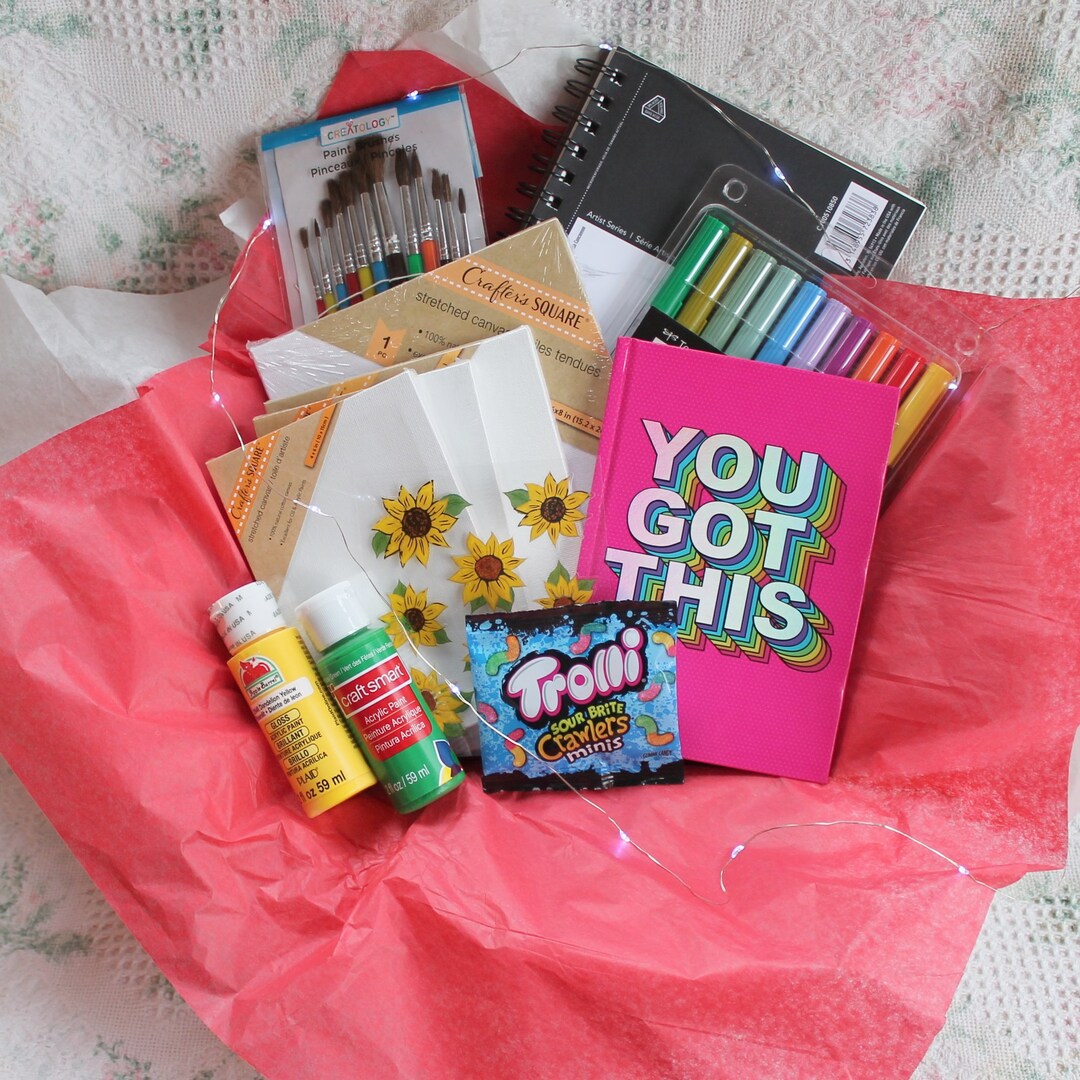 Artist Gift Box Crafty Gift Set Art Supplies Box Friendship Etsy