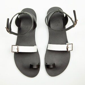 Leather sandals, Black sandals, Greek sandals, Handmade, Gladiator sandals, Strappy sandals 画像 7