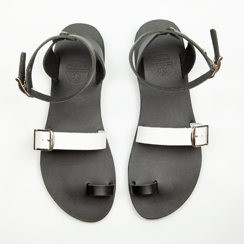 Leather sandals, Black sandals, Greek sandals, Handmade, Gladiator sandals, Strappy sandals 画像 7