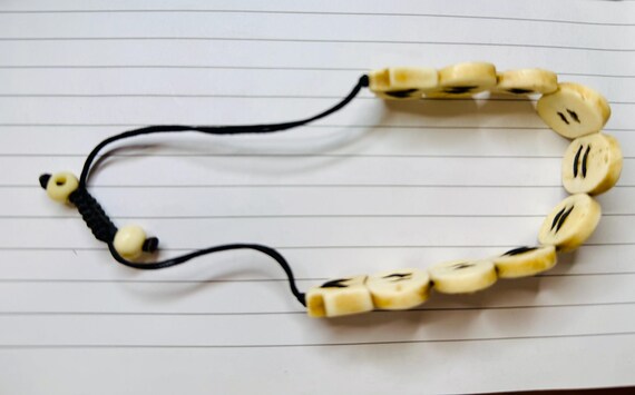 Bone carved adjustable bracelet - image 4