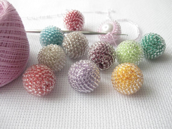 Handmade Beaded Balls, Beaded Sphere, Material for Handmade, Decorative  Beaded Balls, Transparent Beads Balls, Decorative Beads 