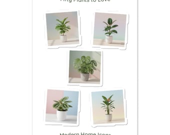 Vinyl Sticker Sheet – Modern Home Icons