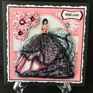 Female Ladies Handmade 3D Birthday Card