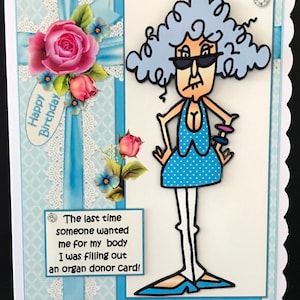Female Funny Ladies Birthday Card 3D