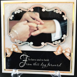 Handmade Wedding Card 3D