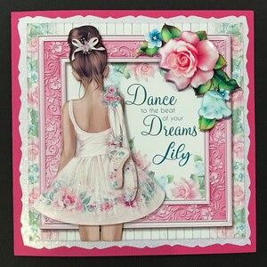 Ballet Ballerina Cute Sweet Ballet Girls 3D Birthday Cards