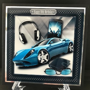 17 18 21 Birthday Card Male Handmade 3D Can be PERSONALISED with any name