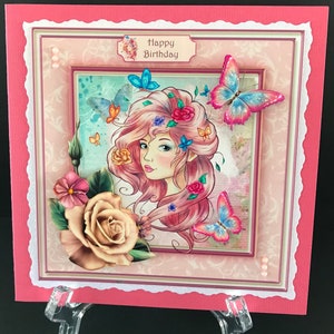Girls Teens Daughter Granddaughter Handmade 3D Birthday Cards
