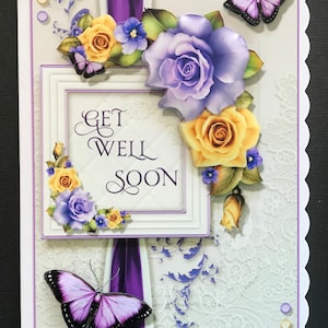 Get Well Handmade 3D card