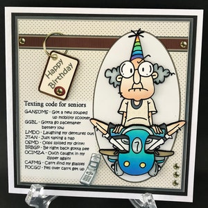 Funny Humorous Handmade 3D Birthday Card Male Dad Grandad