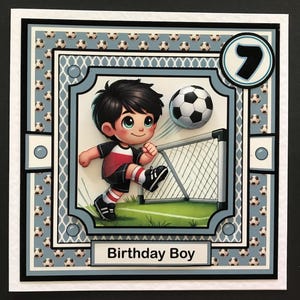 Soccer Handmade 3D Birthday Card ANY AGE