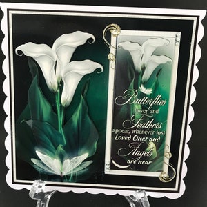 Sympathy Condolence Thinking of You Handmade 3D Card Grieving Loss