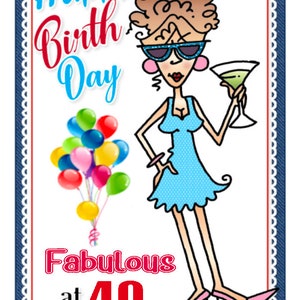 40 40th Birthday Funny Humorous Female Handmade 3D Birthday Card Friend Daughter Sister
