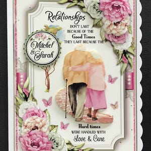 Wedding Anniversary Handmade 3D Card
