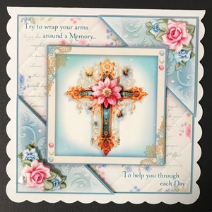 Sympathy Condolence Card Thinking of You Handmade 3D Card Sympathy Card 3D Handmade