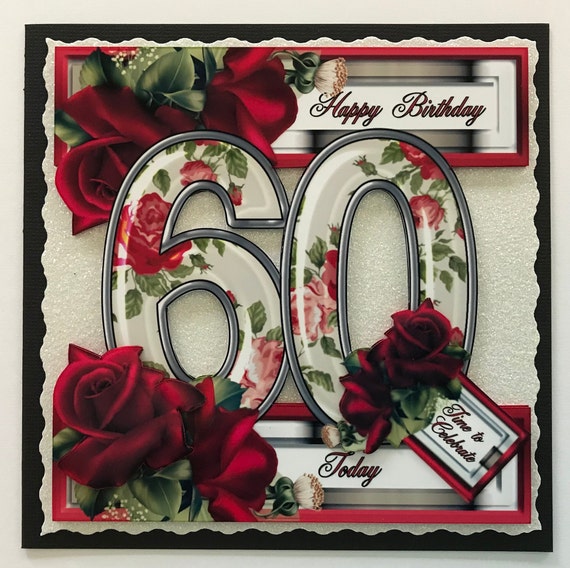 OFFCUP 60 Ans Carte D'anniversaire, Pop-up 3D 60e Carte Anniversaire, Carte De Voeux Joyeux Anniversaire Avec Enveloppe Cadeau De Anniversaire Créatif Pour Homme Femme Famille Amis