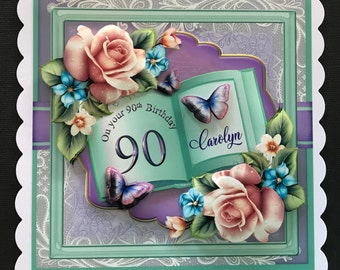30 40 50 60 70 80 90 100 Female Age Birthday Card