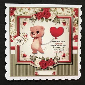Girls Daughter Granddaughter Handmade Birthday Card 3D