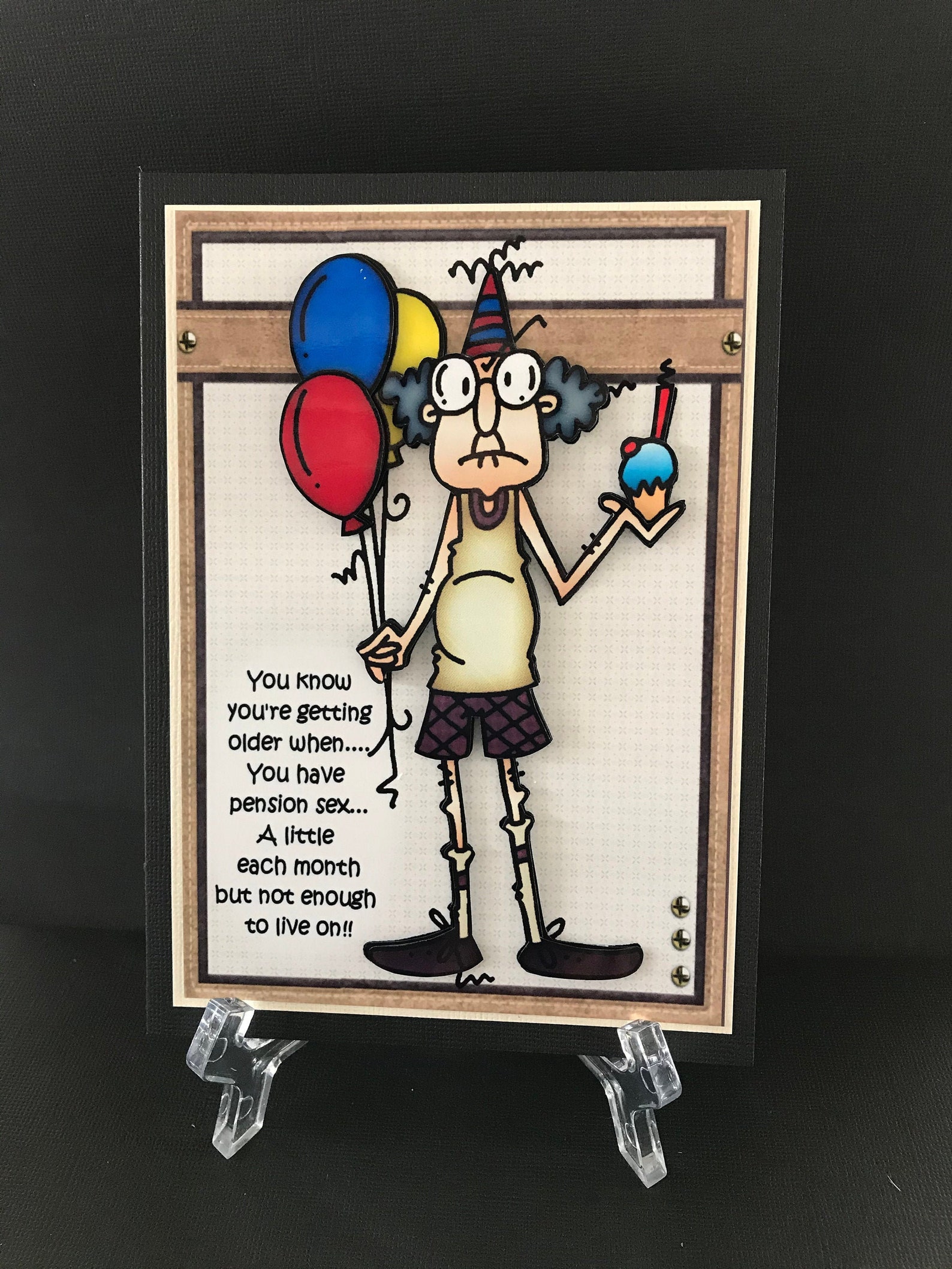 Funny Humorous Male Mens Birthday Card Handmade 3D Etsy Funny Humorous Male Mens Birthday Card Handmade 3D Etsy