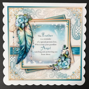 Sympathy Condolence Card Thinking of You Handmade 3D Card Sympathy Card 3D Handmade