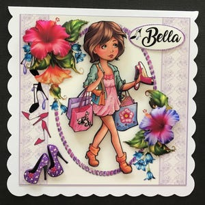 Shoes Female Handmade 3D Birthday Card Daughter Granddaughter