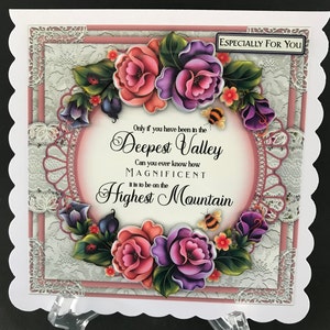 Inspirational Thinking of You Get Well Handmade 3D Card