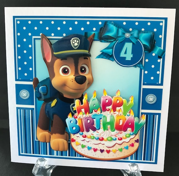 Paw Patrol Chase Birthday Boy Chase Paw Patrol Paw Patrol Etsy Images