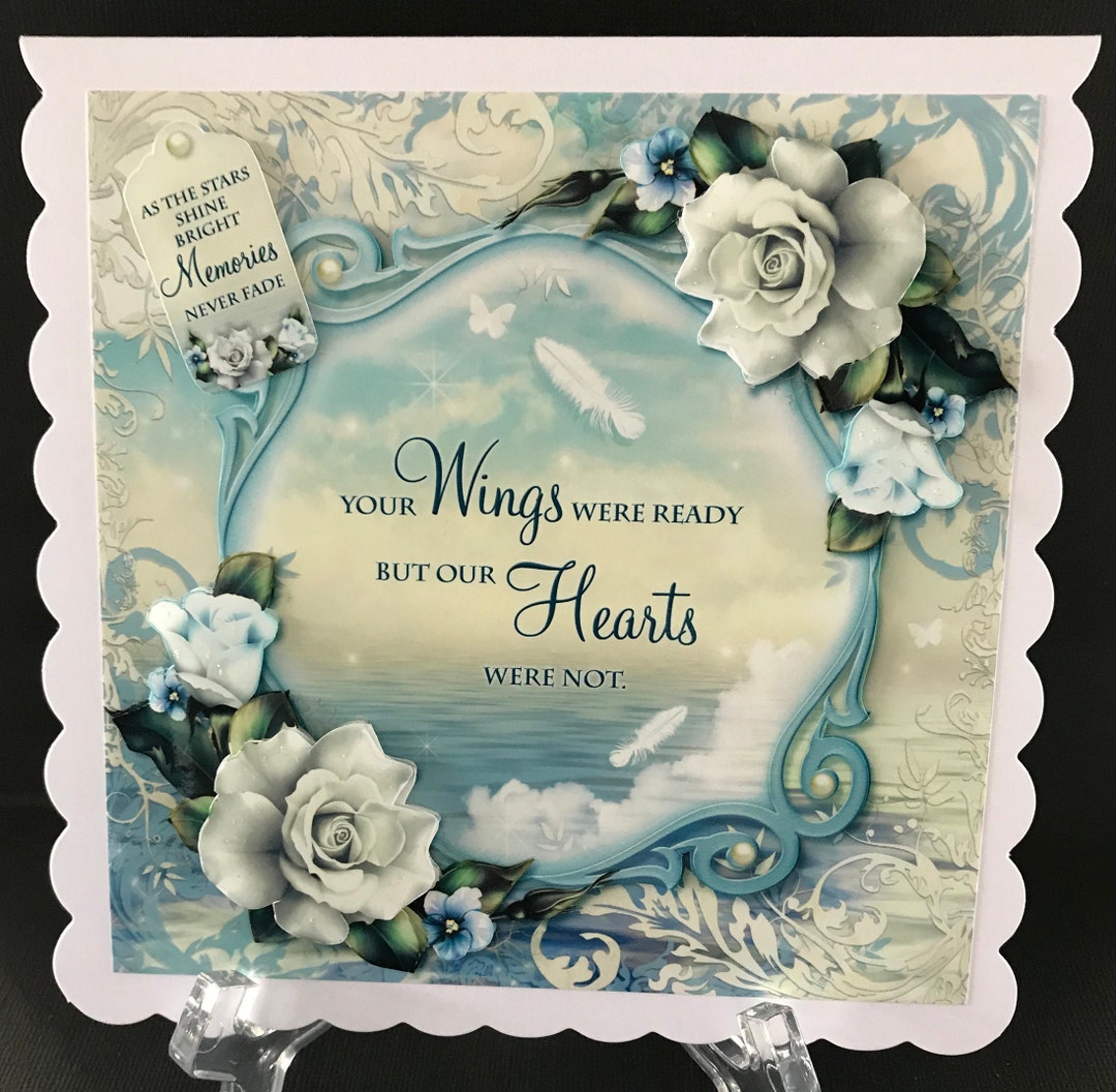 Sympathy Condolence Thinking of You Handmade 3D Card - Etsy Australia