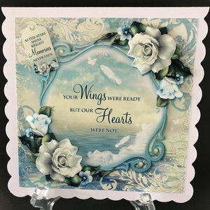 Sympathy Condolence Thinking of You Handmade 3D Card