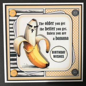 Funny Humorous Male Female Handmade 3D Birthday Card