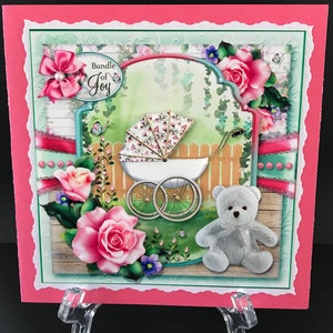 Baby Girls Baby Shower Babies Handmade 3D Cards