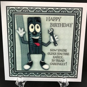 Funny Clever Humorous Male Mens Boys Handmade Birthday Card 3D