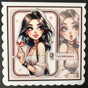 Birthday Female Girls Handmade 3D Birthday card